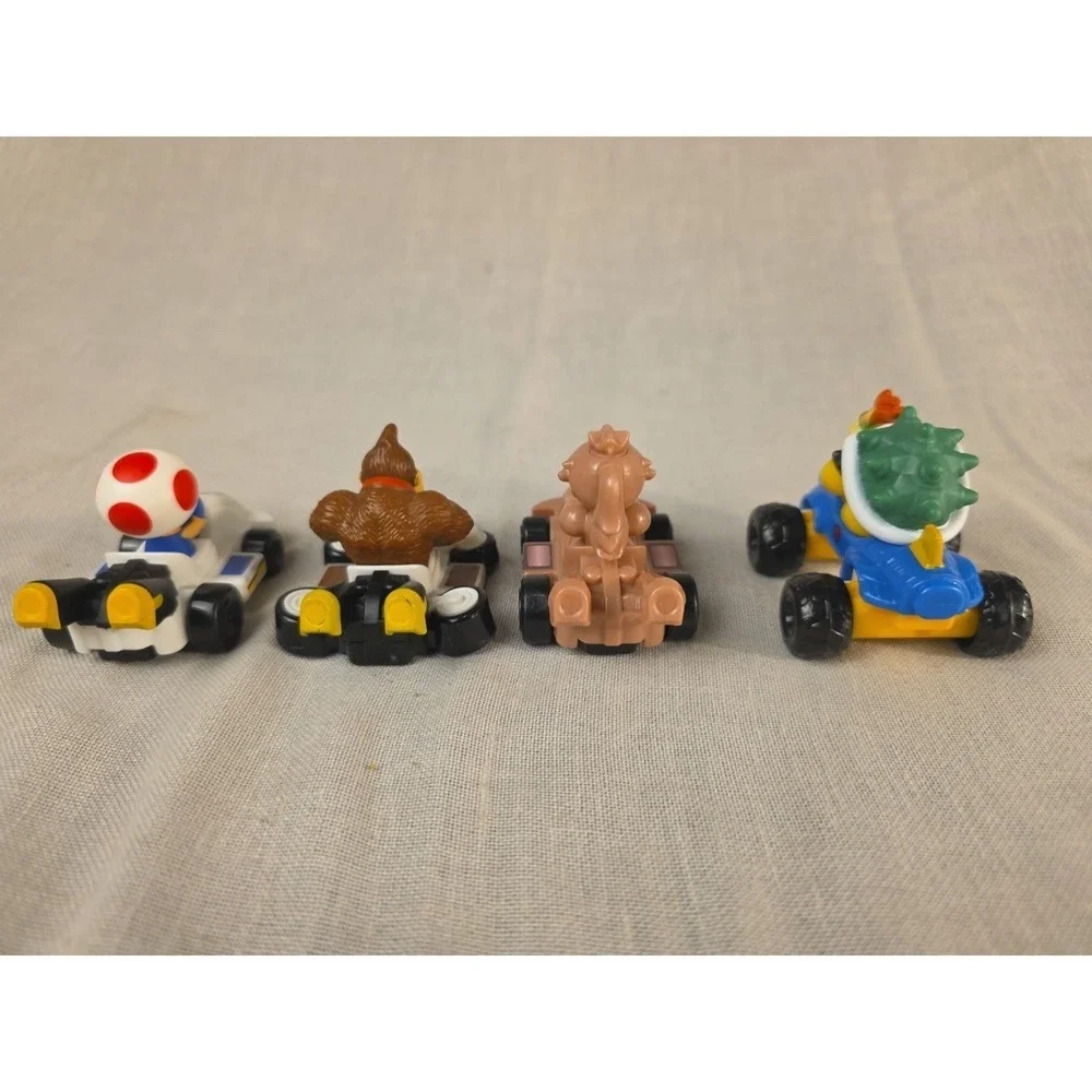 Nintendo Mario Kart 64 Toy Figures Lot Toad Donkey Kong Princess Peach Bowser